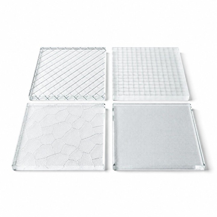 Frosted & Wired Glass